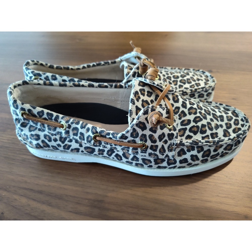 Sperry Woman's Authentic Original Vida Animal Print Boat Shoe Size 7